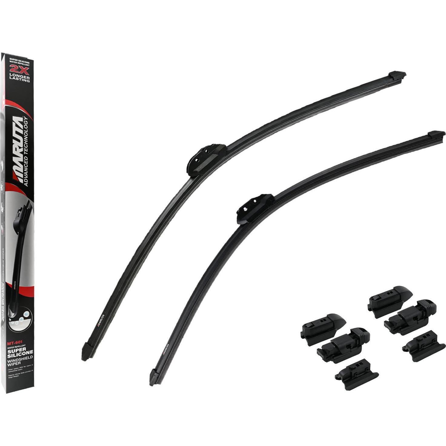 Maruta, Wischerblätter, Scheibenwischer SET 700 mm / 650 mm für Frontscheibe, Aero-dynamik optimierte Wischerblätter aus...