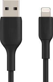 Actual product image Hamlet XCU2A-LGT200 Lightning cable 2 m Black (2 m, USB 2.0)
