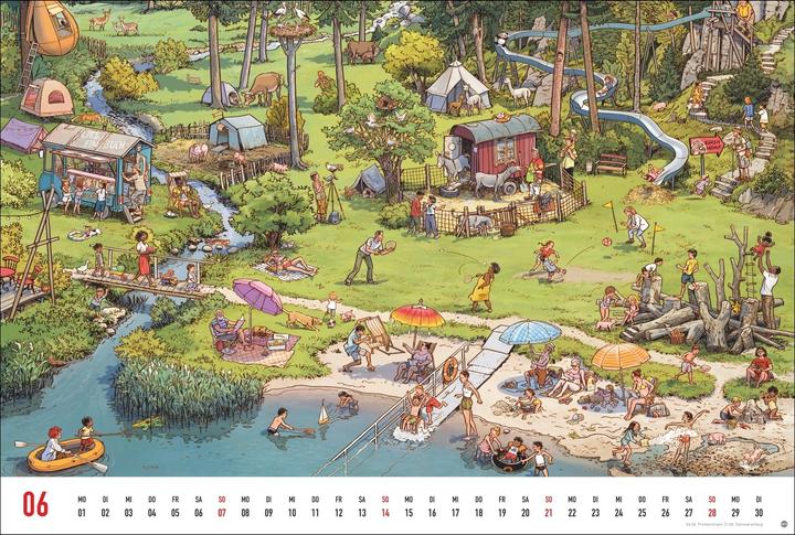 Immagine prodotto Göbel & Knorr Wimmelbilder Edition Kalender 2026 (58 x 39 cm)