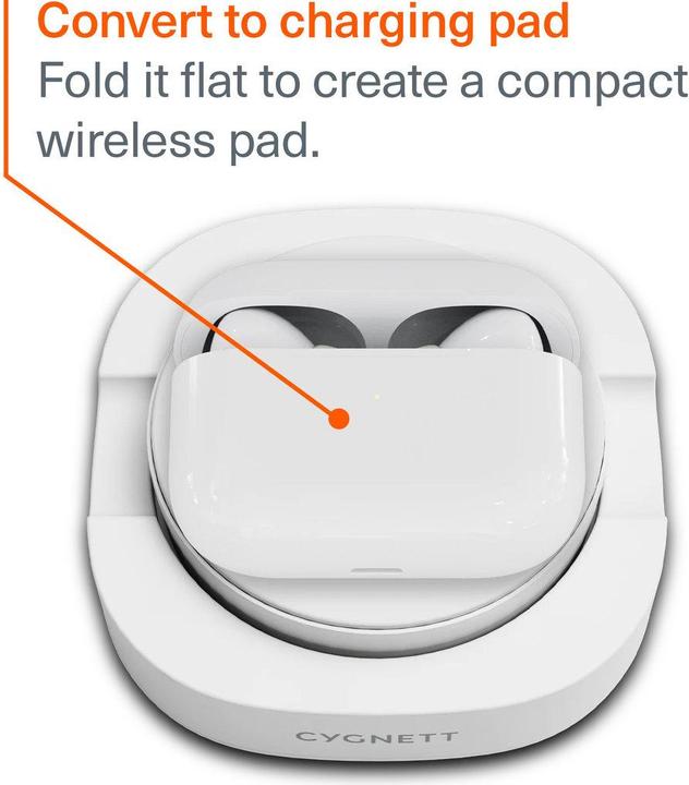 Produktbild Cygnett Chargebase Qi2.0 Single Wireless Charger - White (15 W)
