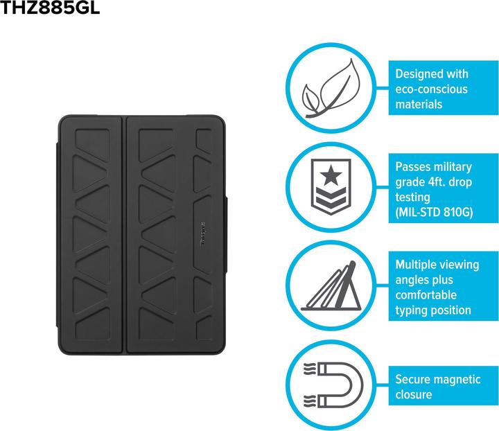 Actual product image Targus Pro-Tek Eco (iPad 2019 (7th gene), iPad 2020 (8. Gen), iPad 2021 (9th Gen))