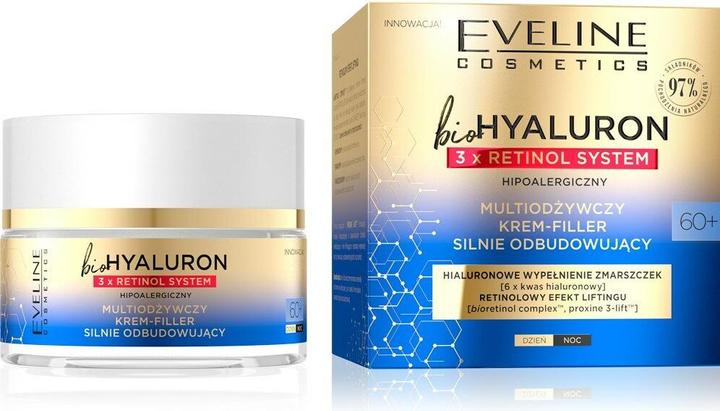 Eveline bioHYALURON 3xRetinol System 60+ Restorative Cream 50ml (50 ml, Tagescreme)