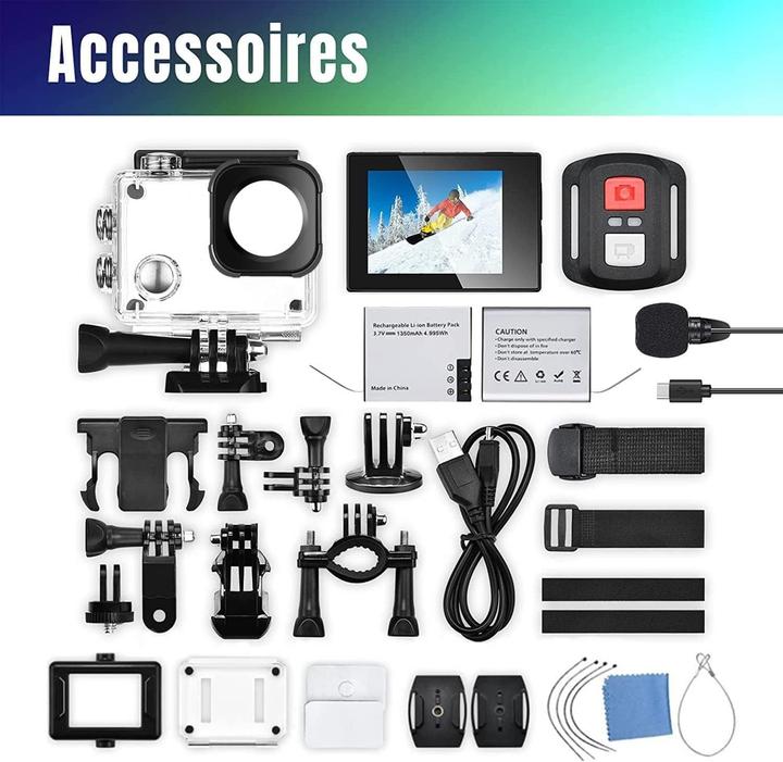 Actual product image Icefox Action Cam 4K Ultra HD Camera (30p, Wi-Fi)