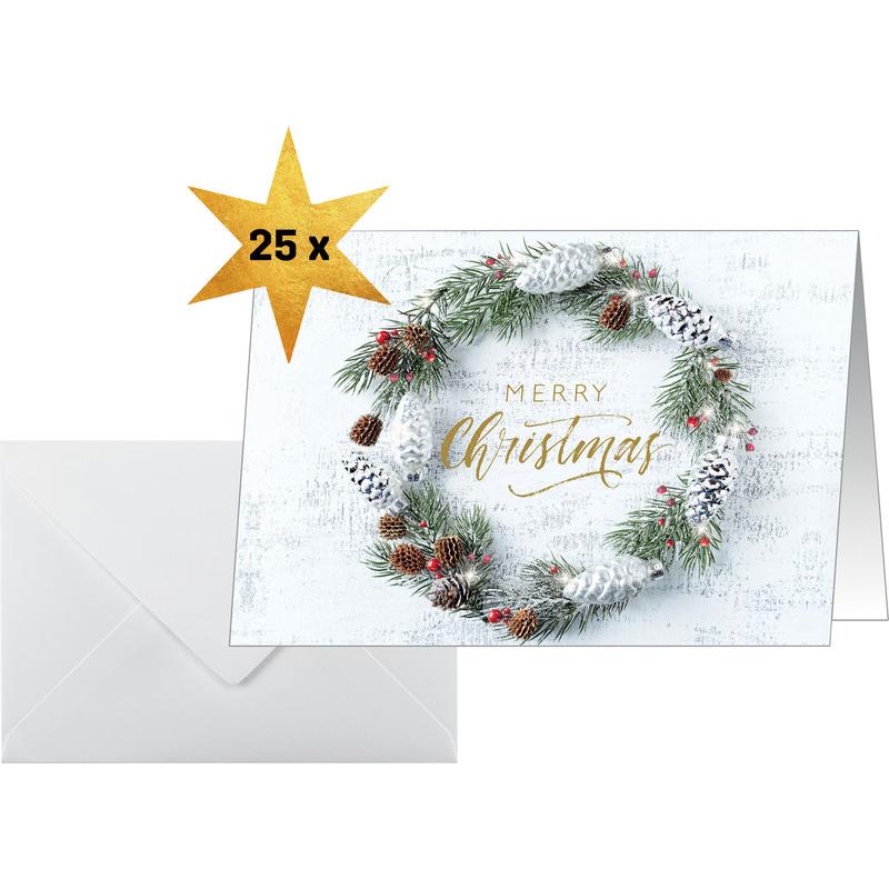 Sigel, Grusskarte + Briefpapier, Weihnachts-Karten (inkl. Umschläge) (25 Stk.)