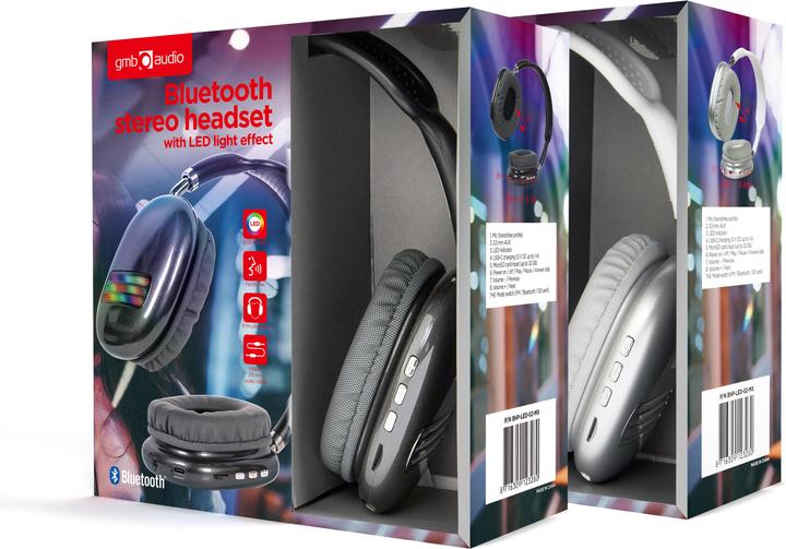 Produktbild Gembird Bluetooth stereo LED headset (8 h, Kabellos)