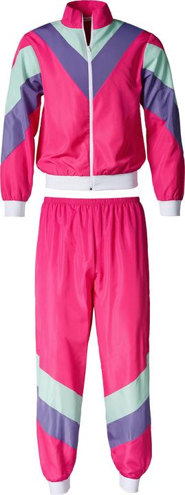 Produktbild tectake Herrenkostüm Retro 80er 90er Jahre Jogginganzug (M)