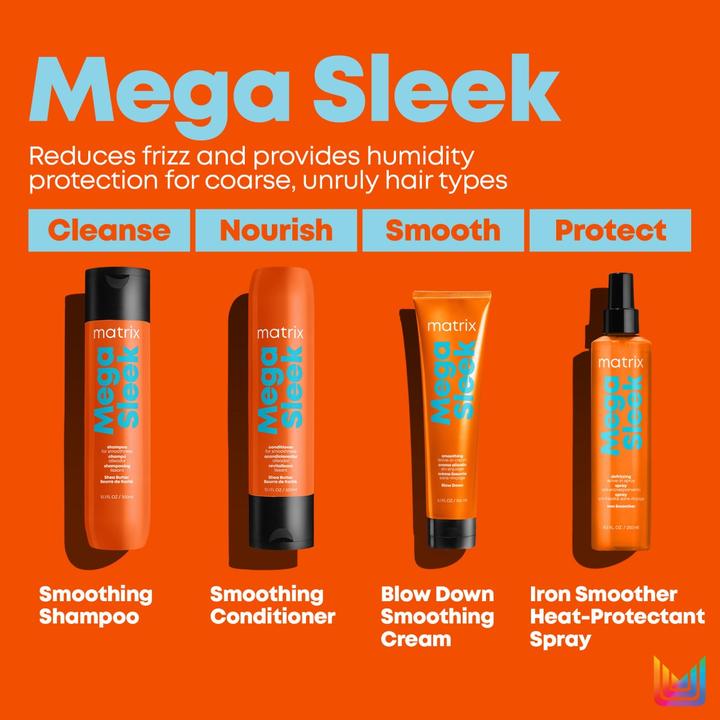 Image du produit Matrix Résultats totaux Mega Sleek (300 ml, Shampoing liquide)