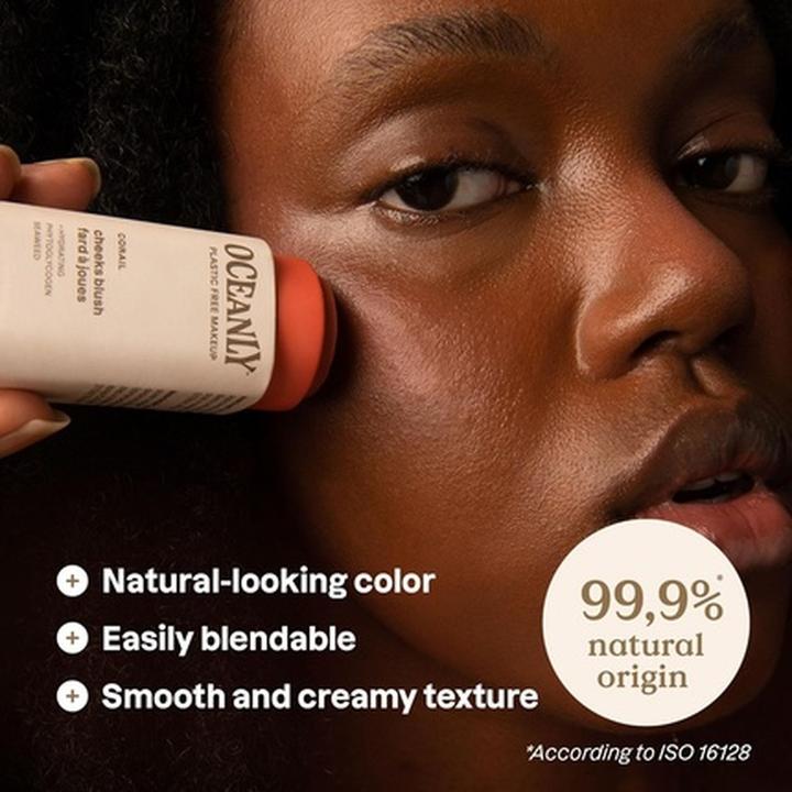 Produktbild Attitude Oceanly Plastic-Free Lightweight Blush Stick Titanium Dioxide-Free (Corail)