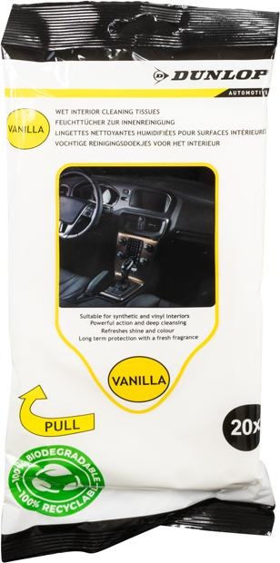 Produktbild Dunlop Interior Cleaner wet wipes 20p
