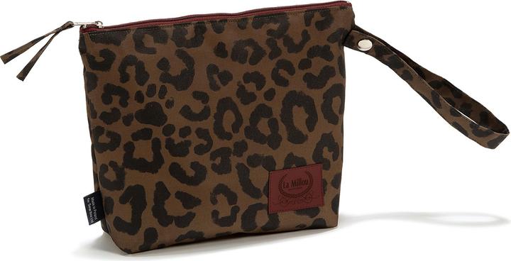 Produktbild La Millou Wasserdichter Kulturbeutel LEOPARD CHOCO - S