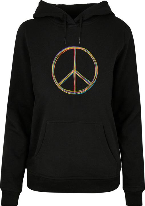 Immagine prodotto Merchcode Peace Multicolore con Felpa con cappuccio Basic da donna - 161267 (XL)
