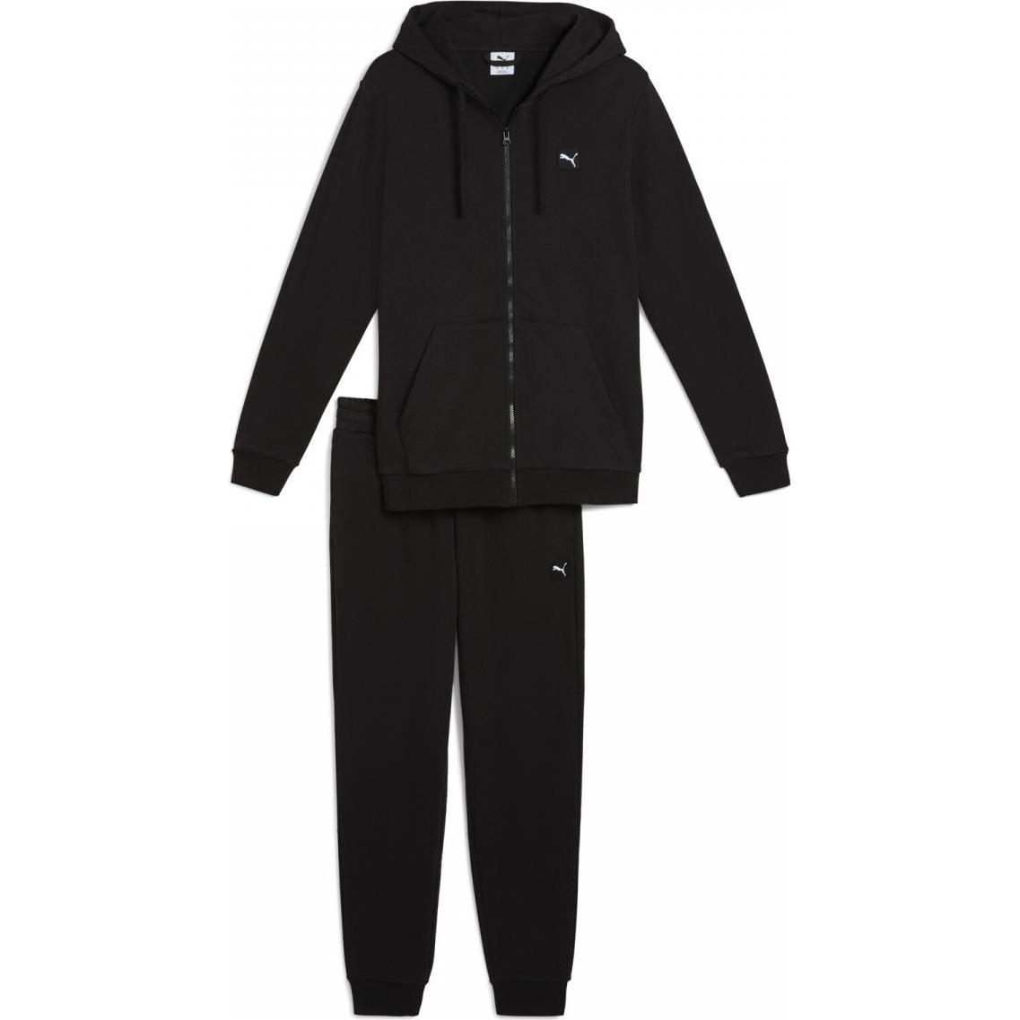 Puma, Damen, Laufjacke, Hooded Sweat Suit TR (L), Braun, L