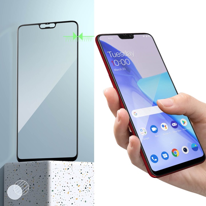 Produktbild Avizar Panzerglas, Glas Schutzfolie, Schutzglas (1 Stück, OnePlus 6)