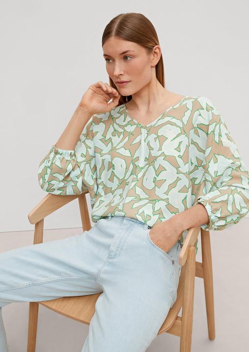 Immagine prodotto Comma Bluse Viskosebluse mit V-Ausschnitt (36)