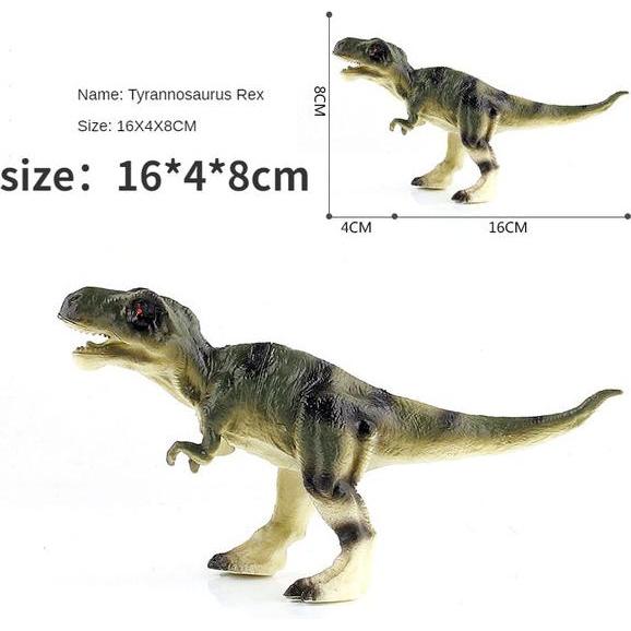 Tinisu Dinosaurier Figur T-Rex Dino Hartplastik Actionfigur 16cm Tyrannosaurus