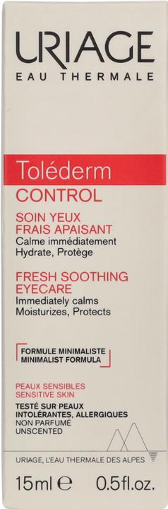 Produktbild Uriage Toléderm Control Fresh Soothing Eyecare (Augenpflege Gel, 15 ml, Tag + Nacht)