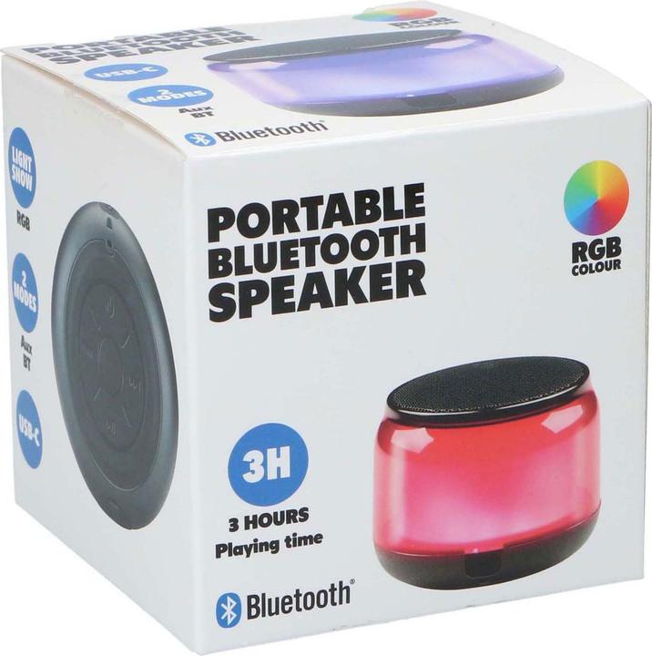 Produktbild Dunlop BT speaker RGB portable 300mAh (3 h)