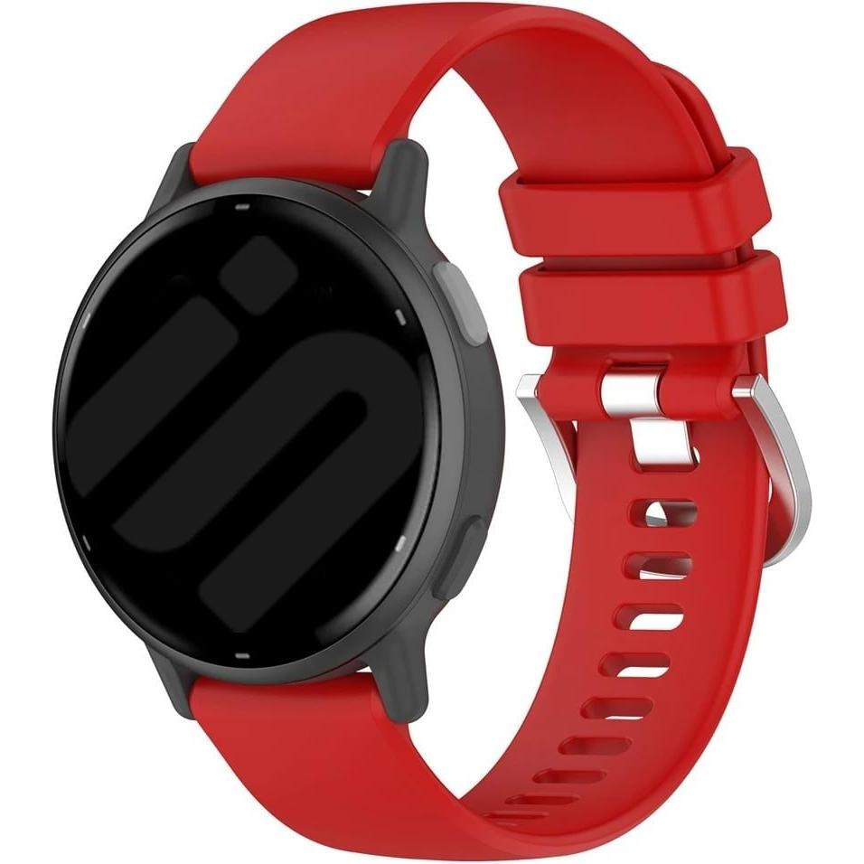 Strap-it Armband (22 mm, Silikon, vivoactive 4), Uhrenarmband, Rot