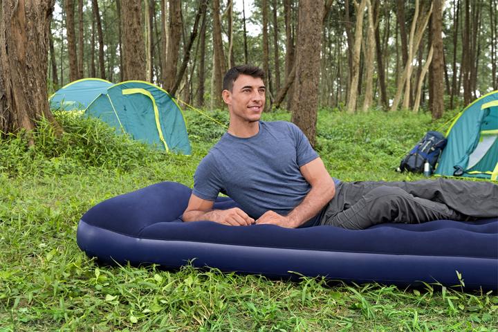 Actual product image Bestway Air Mattress Twin with Built-in Foot Pump 1.88 m x 99 cm x 28 cm