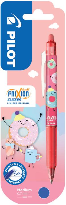 Actual product image Pilot Frixion Clicker Sweet 0.7mm 150.440.2 Winter Edition, coral (Coral, 1x)