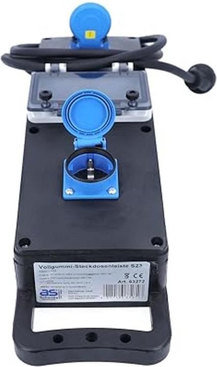 Image du produit As - Schwabe Prises de courant en caoutchouc plein (2 x, CEE 7/3, 2 m)