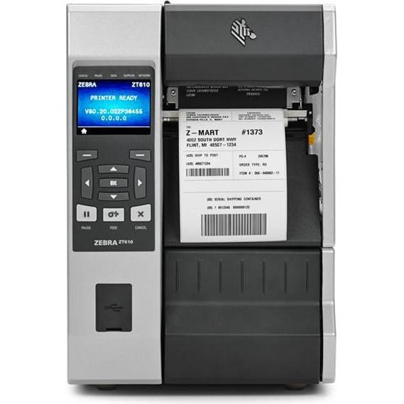 Thumbnail - Zebra ZT610 (300dpi), Peeler, Rewind, Disp., ZPL, ZPLII, USB, RS232, BT, Ethernet (300 dpi), Etikettendrucker