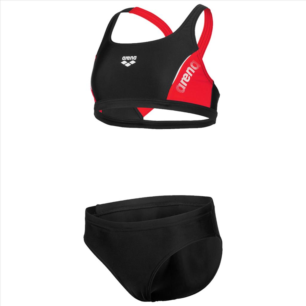Arena, Mädchen, Bikini, G Thrice Jr Two Pieces R, Schwarz, (164)