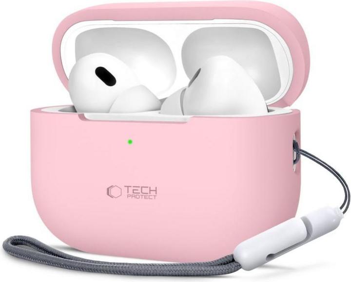 Produktbild Tech-Protect Silicone Case for Apple AirPods Pro 1 / 2 - Pink (Kopfhörer Hülle)