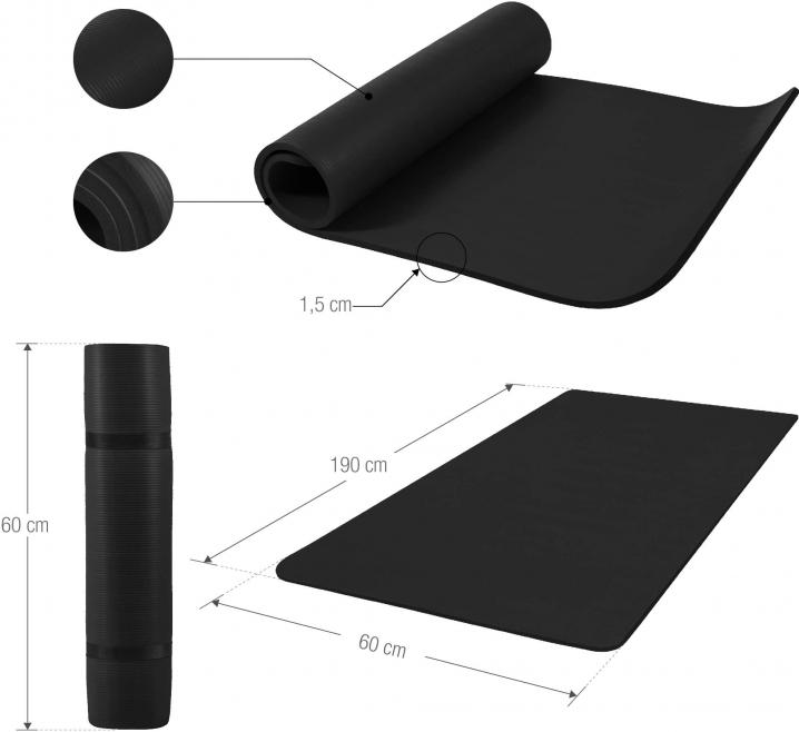 Produktbild Gorilla Sports Yogamatte (15 mm)