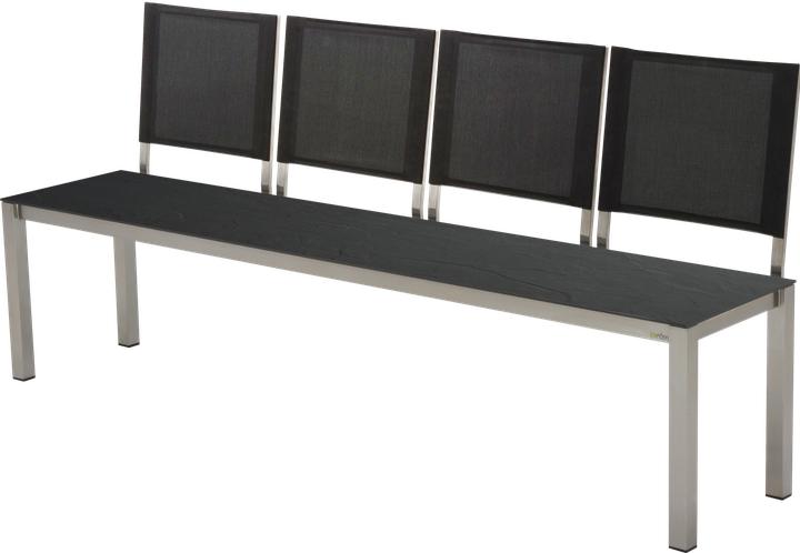 Edelstahl gebürstet, Metallic, Schiefer