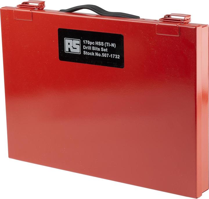 Actual product image RS PRO 170 pcs,jobber drill set,HSS-tin coated (10 mm)