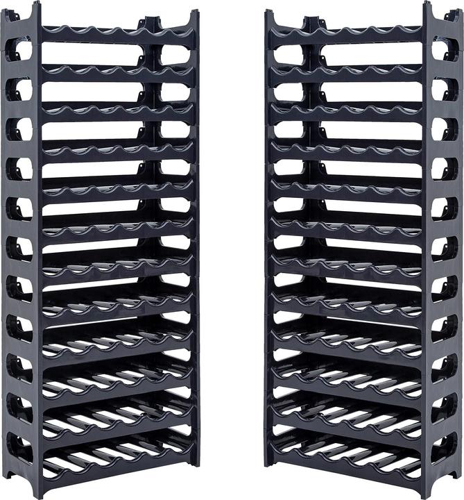 Novaliv Flaschenregal fuer 144 Flaschen Grau 24 (144 Fl.)