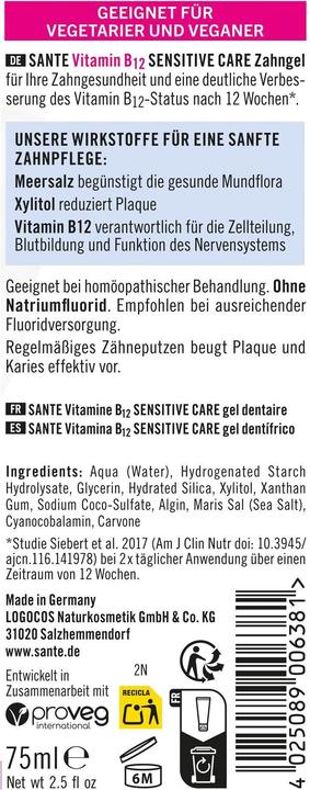 Image du produit Sante Gel dentaire Dental Med (75 ml)