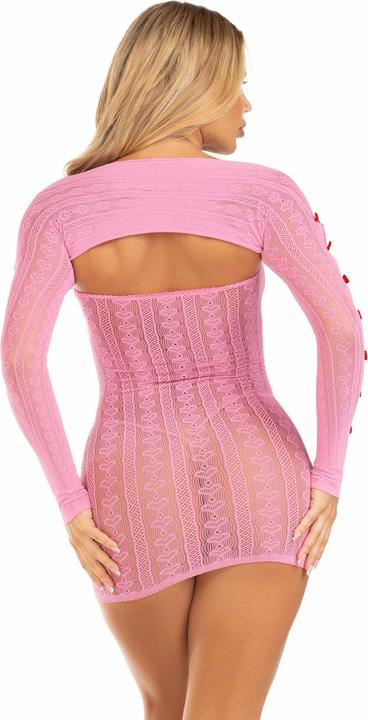 Actual product image Leg Avenue Dress Heart & Bows Pink One Size Fits All (One size)