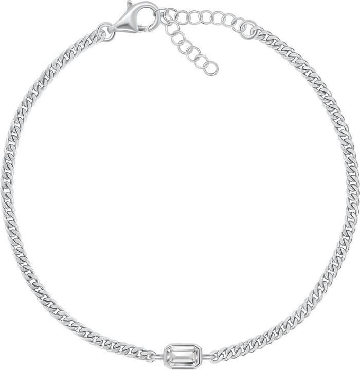 Brilio Silver - Elegant silver bracelet with zircon BRC108W (Silber)