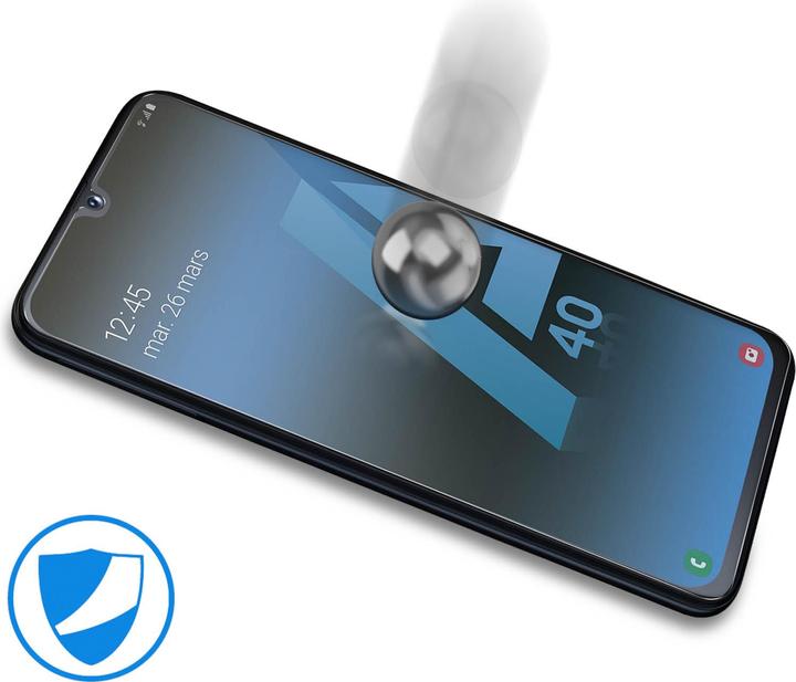 Actual product image Avizar Crystal clear film, glass screen protector (1 Piece, Samsung Galaxy A40)
