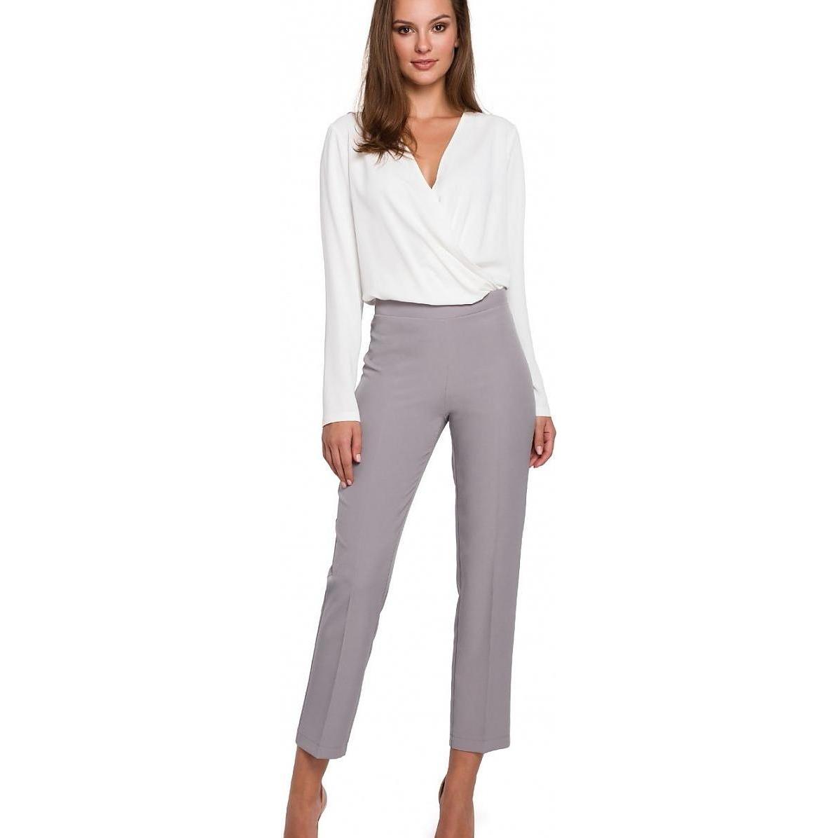 Makover, Damen, Hosen, Damen Hose, Grau, (XXL)