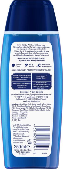 Produktbild Fa Duschgel Fresh Sport 250ml (250 ml)
