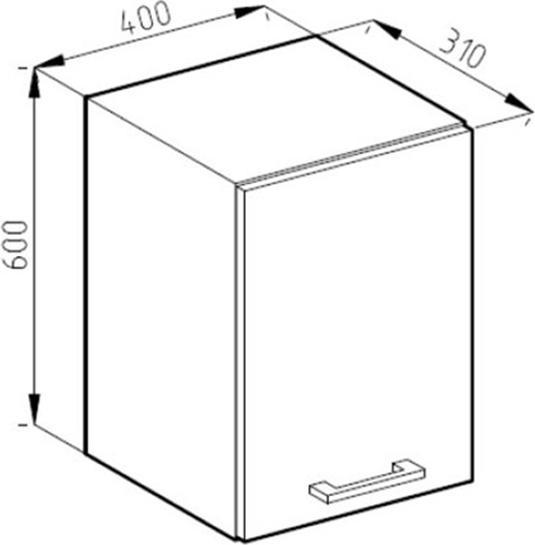 Produktbild Vicco Hängeschrank R-Line (40 x 31 x 60 cm)