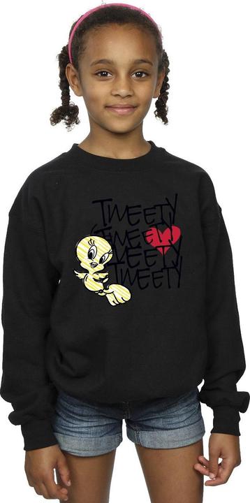 Produktbild Looney Tunes Tweety Love Heart Sweatshirt Mädchen (128)