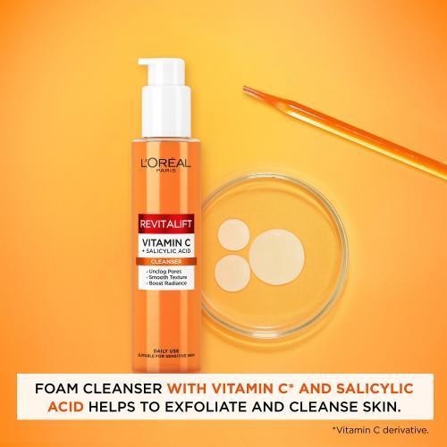 Actual product image L'Oréal Paris Revitalift Clinical Vitamin C + Salicylic Acid Cleanser (Cleansing Foam, 150 ml)