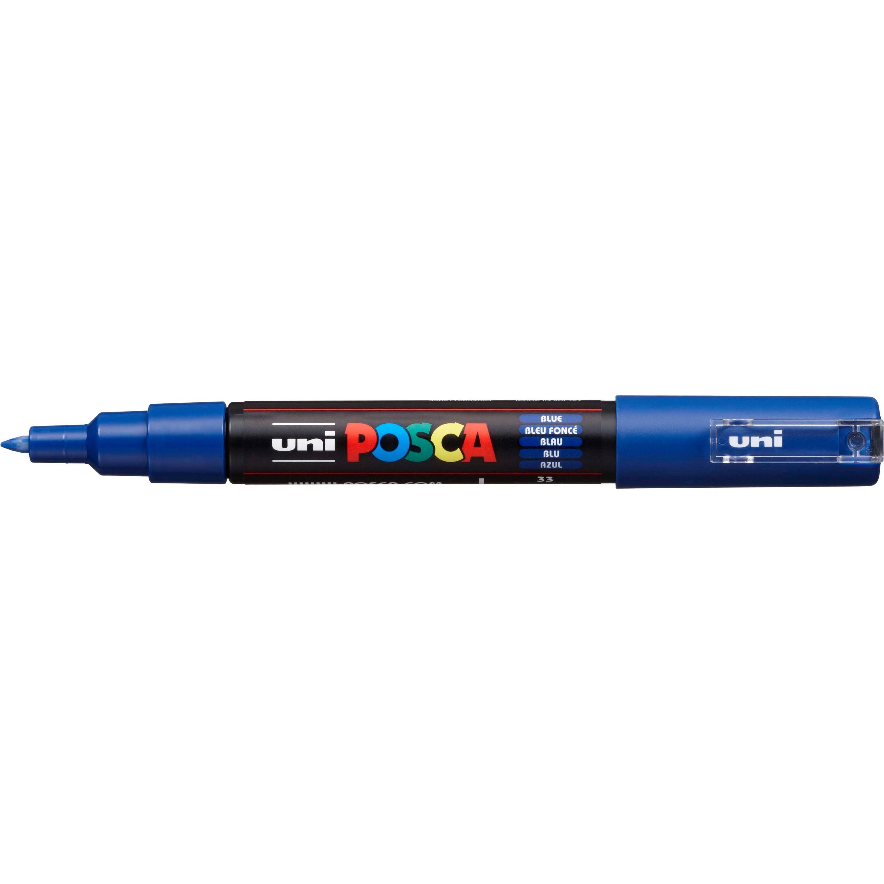 6x Posca, Marker, Marker PC-1M Rundspitze (Blau, 0.70 mm, 1 x)