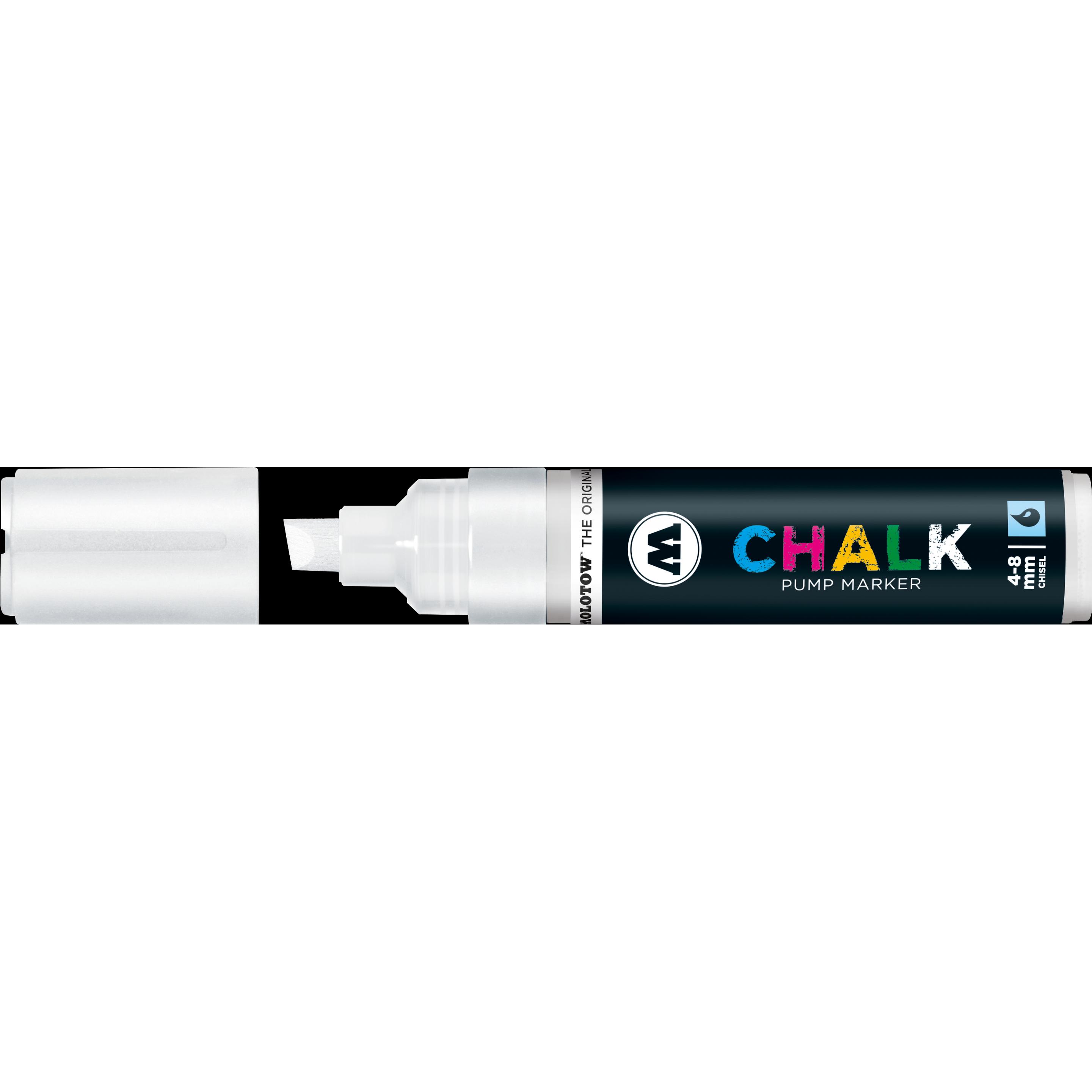 Molotow, Marker, Windowmarker Chalk nachfüllbar 4-8mm weiss (Weiss, 8 mm, 1 x)