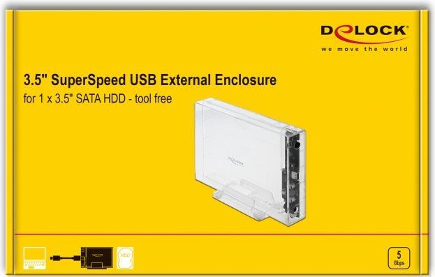 Image du produit Delock 42623 Boîtier externe (3.5", 2.5")