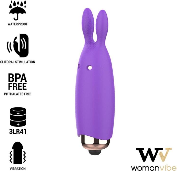 Actual product image Womanvibe Rabbit Vibrator "Bugsy
