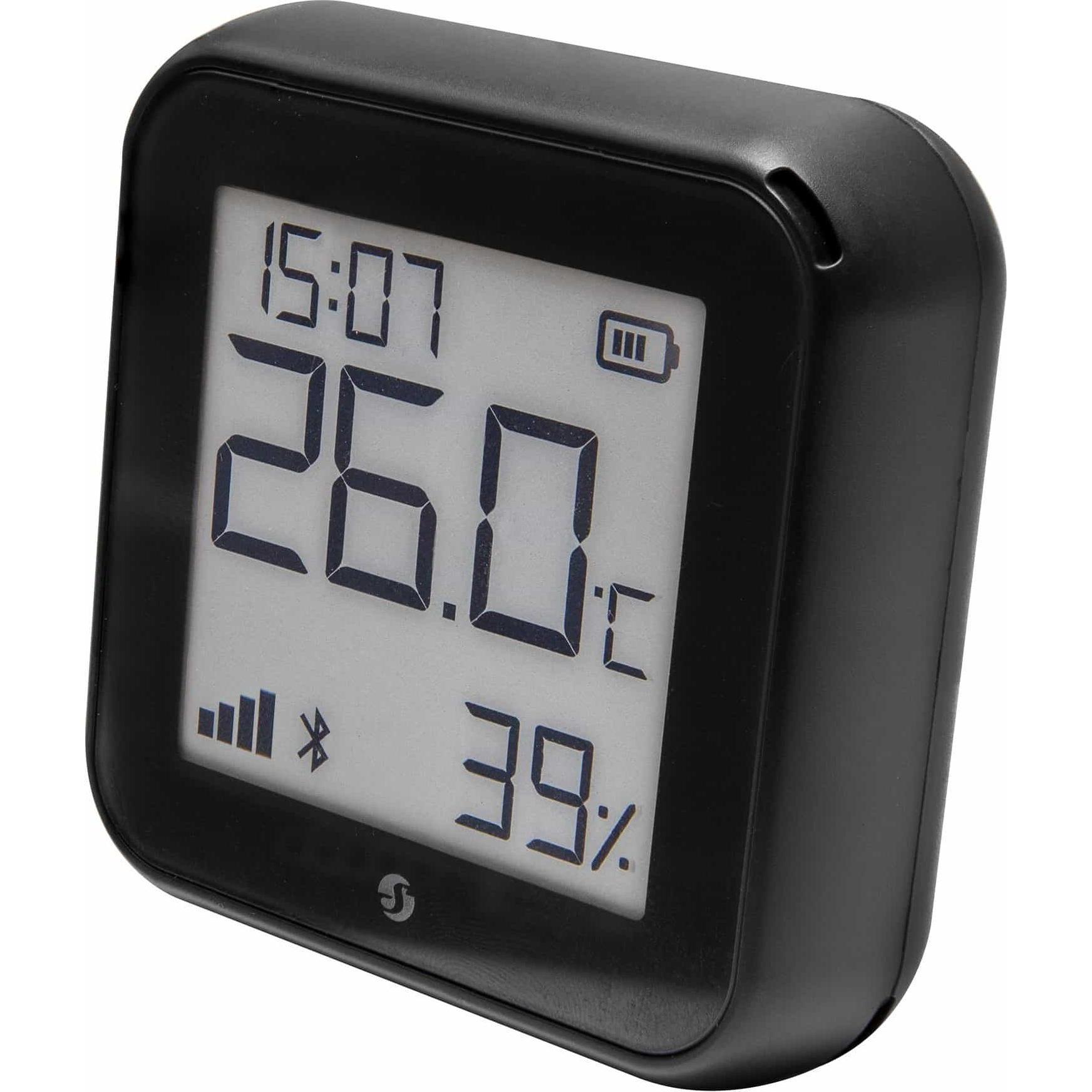 Thumbnail - Shelly WLAN-Temperatur- u. Feuchtigkeitssensor Plus H&T Gen. 3, BT, schwarz, 3 Stück, Thermometer + Hygrometer, Schwarz
