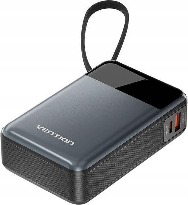 Actual product image Vention USB-C powerbank 20000mAh 65W FHYB0 (black) (20000 mAh, 65 W, 77 Wh)