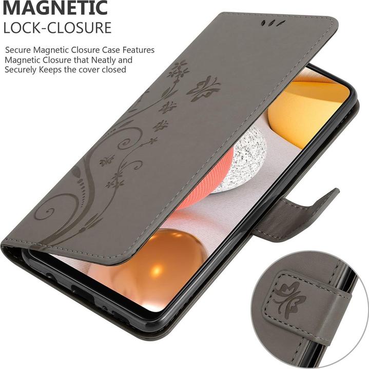 Actual product image Cadorabo Flower Book Cover (Samsung Galaxy A42 5G, Samsung Galaxy M42 5G)