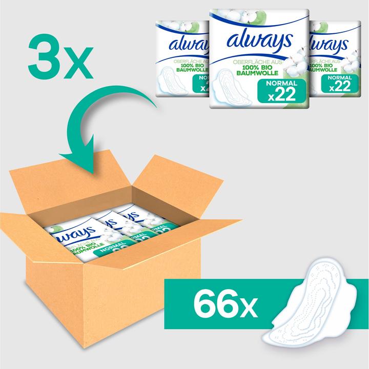 Image du produit Always Cotton Protection (66 x, Tampons sanitaires)