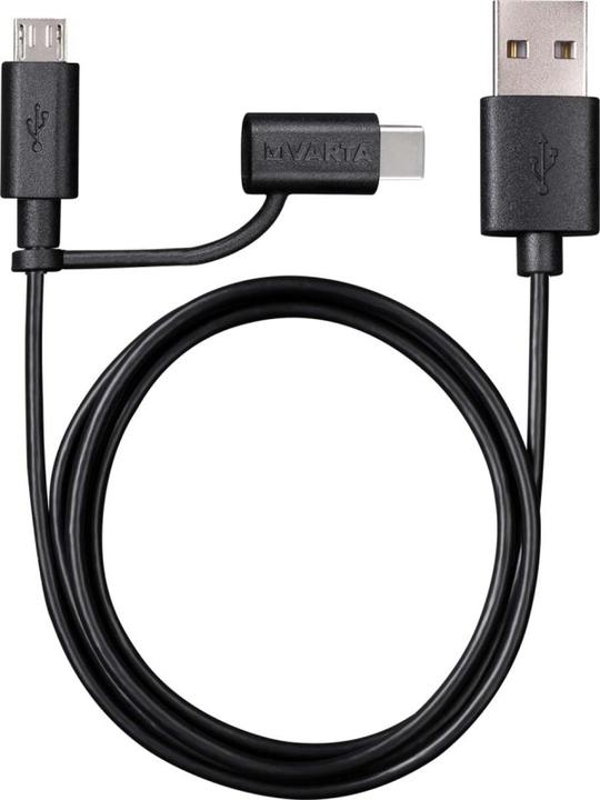 Produktbild Varta 2in1 Charge & Sync Ladekabel (1 m, USB 3.2 Gen 1)